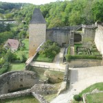 vue potager - Château de Castelnaud
