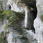Roque Saint Christophe - escalier roche