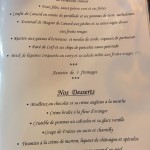 Carte - Le Chambellan