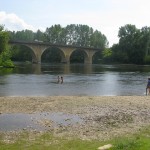 plage limeuil - pont