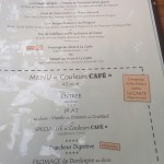 couleurs café restaurant menu